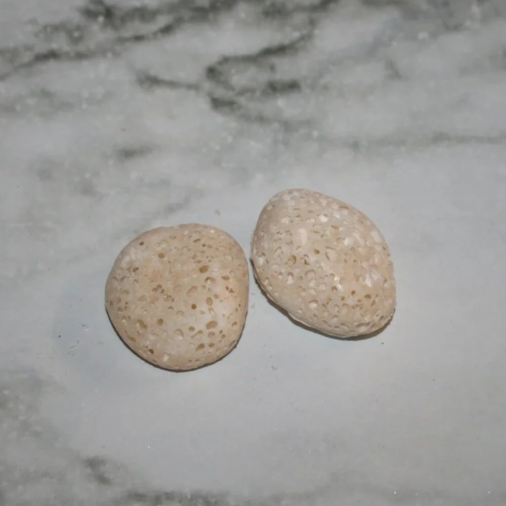 HAND CRAFTED 2 Jasmine Aroma Stones Aromatherapy Essential Oil Diffuser Pair